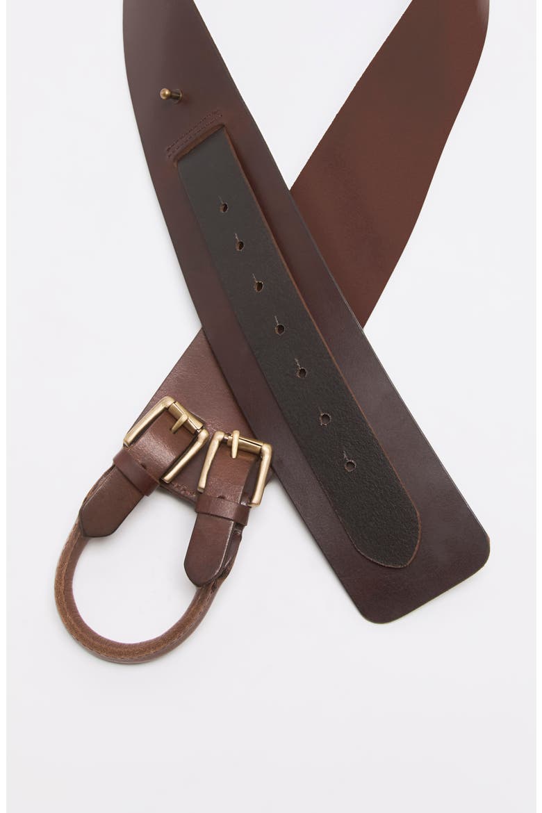 Everhart Wide Leather Hip Belt, Alternate, color, ESPRESSO