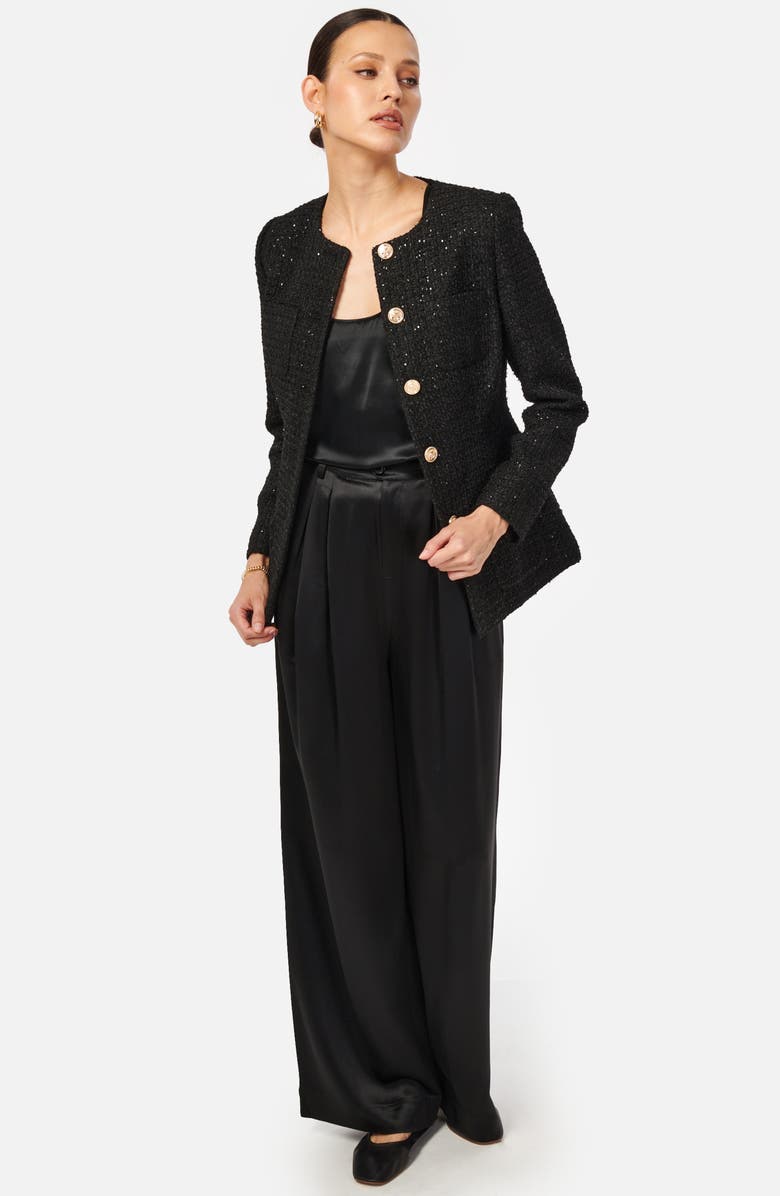 CAMI NYC Wrenley Sequin Tweed Jacket, Alternate, color, 