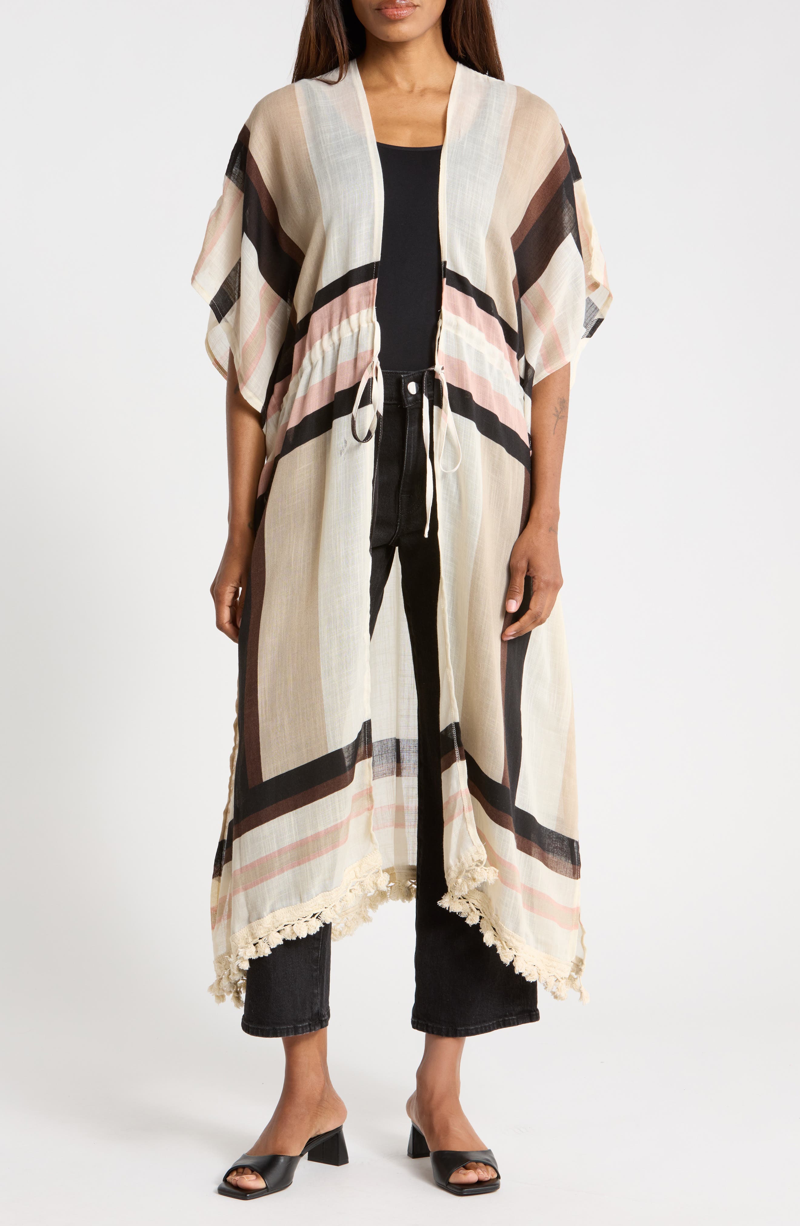 Vince Camuto Mixed Bold Duster