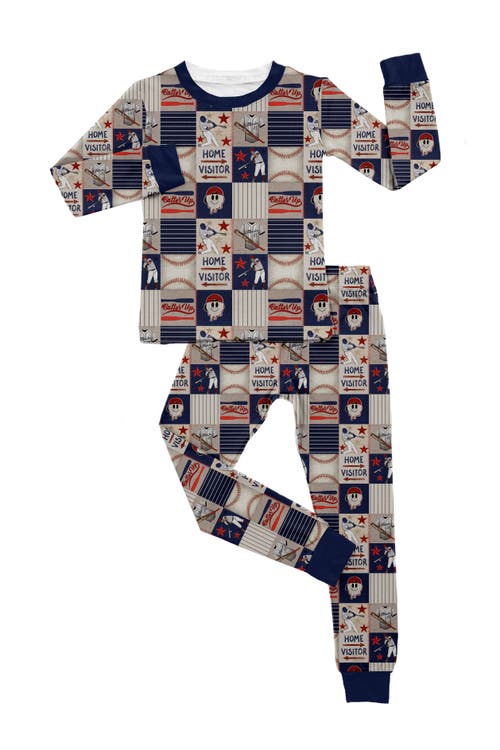 Fletch Kids'  Field Of Dreams 2 Piece Pajama Set In Black