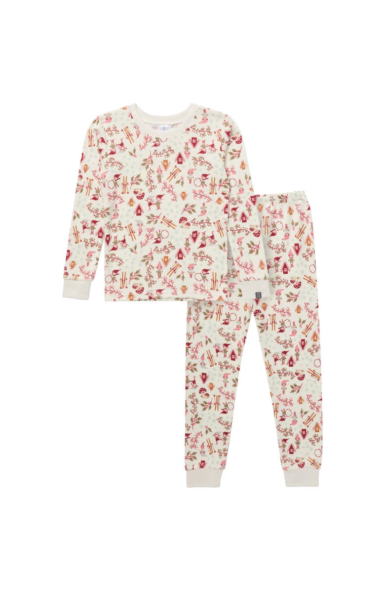 Modern Moments<sup>™</sup> by Gerber Hacci Sung Fit Footless Pajama Set, Main, color, Winter Joy