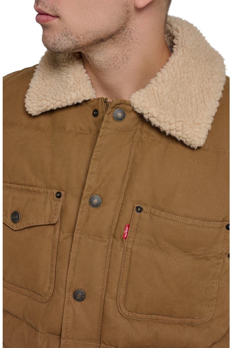 Quilted Chore Jacket, Alternate, color, BROWN