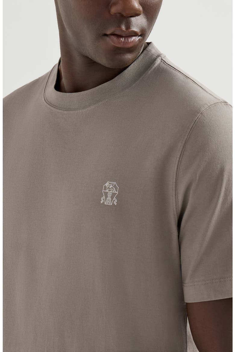 Jersey T-shirt with logo, Alternate, color, Khaki