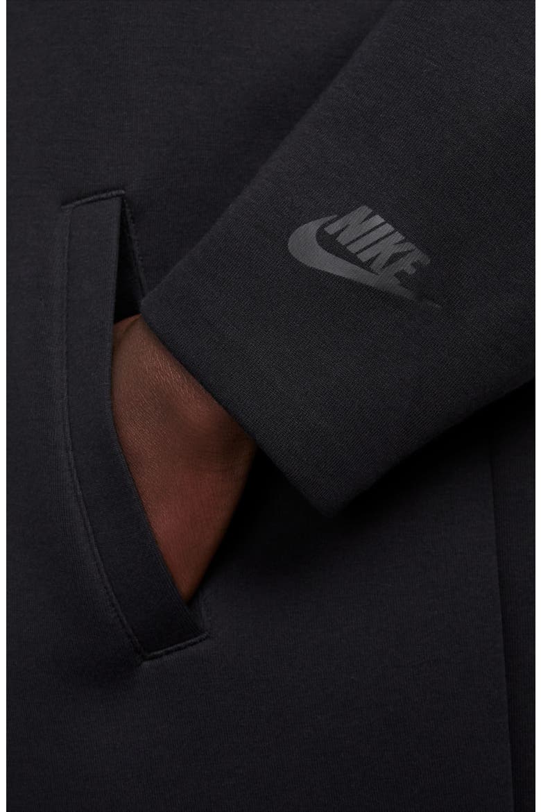 Sportswear Oversize Tech Scuba Knit Duster, Alternate, color, BLACK/ BLACK