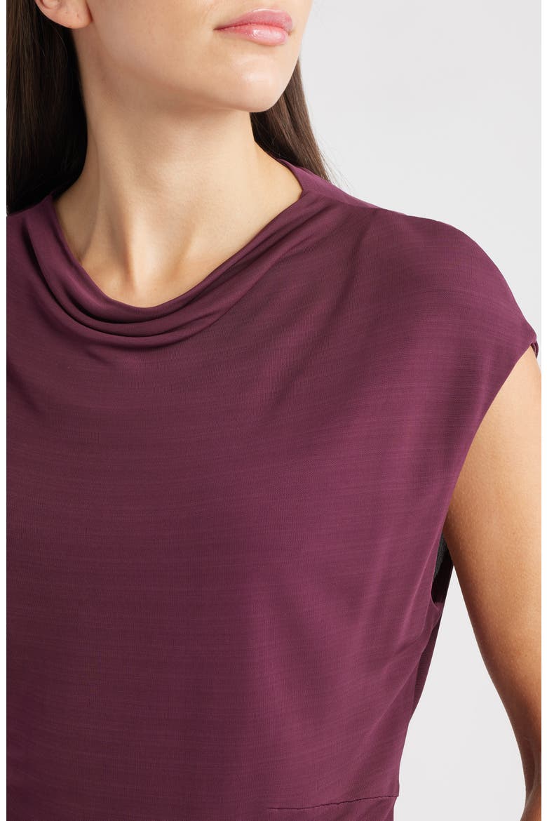 Elamma Cap Sleeve Top, Alternate, color, SOFT VERMILLION