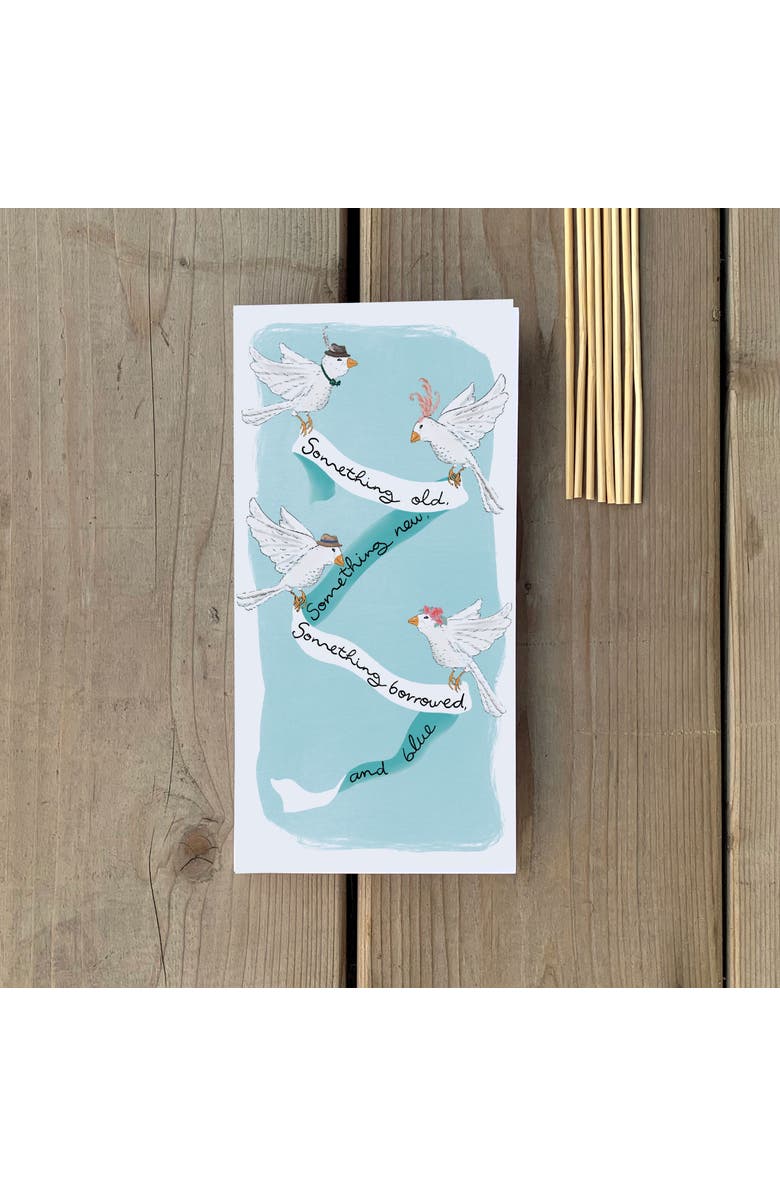 Ramus & Co 2ct Something Old, New, Borrowed and Blue Long Greeting Card Pack, Alternate, color, Multi-Pack