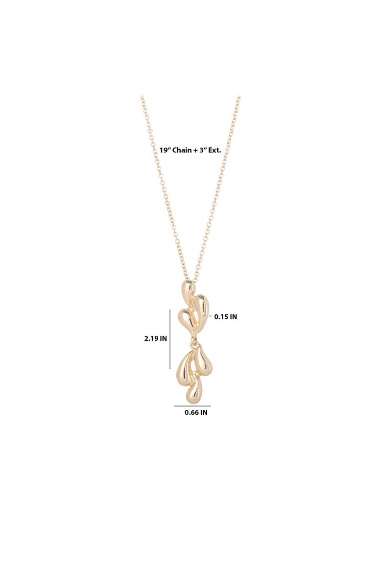 Sculptural Heart Pendant Necklace, Alternate, color, Gold