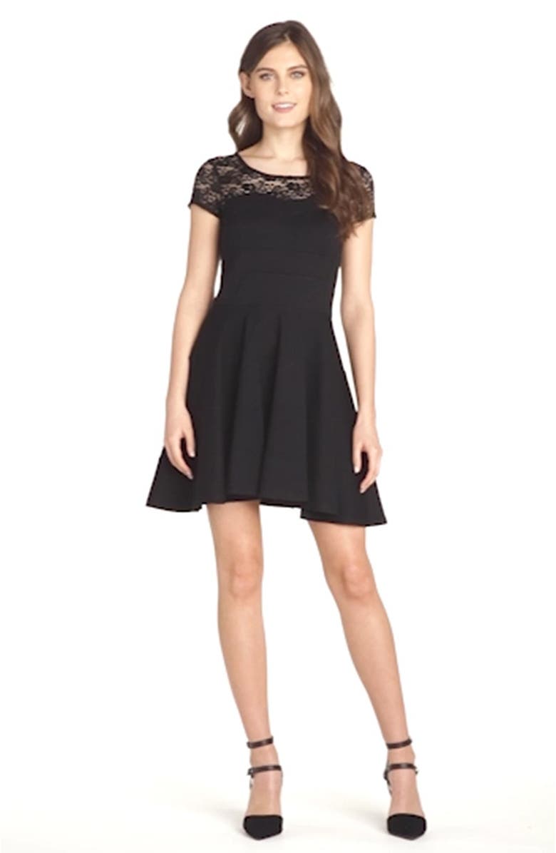 Felicity & Coco Ponte Knit Fit & Flare Dress, Alternate, color,