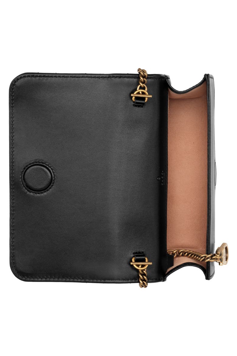 Leather Shoulder Bag, Alternate, color, NERO