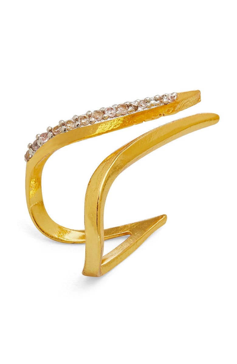 Dhwani Bhansal SINNA RING, Alternate, color, Gold Plated