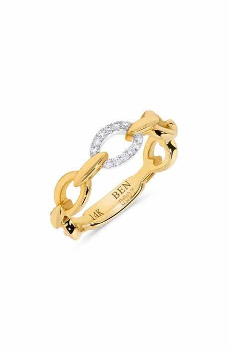 H.J. Namdar Diamond Link Stacking Ring