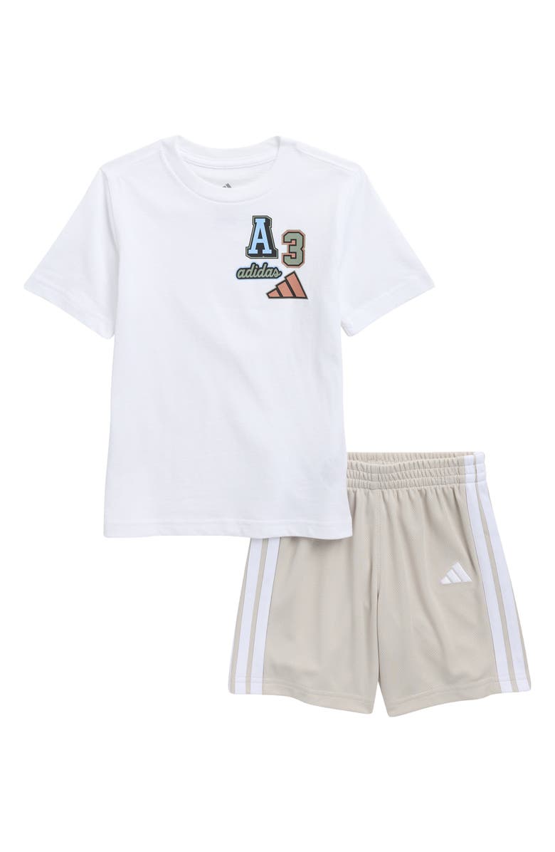 adidas Kids' Graphic T-Shirt & Shorts Set, Main, color, 
