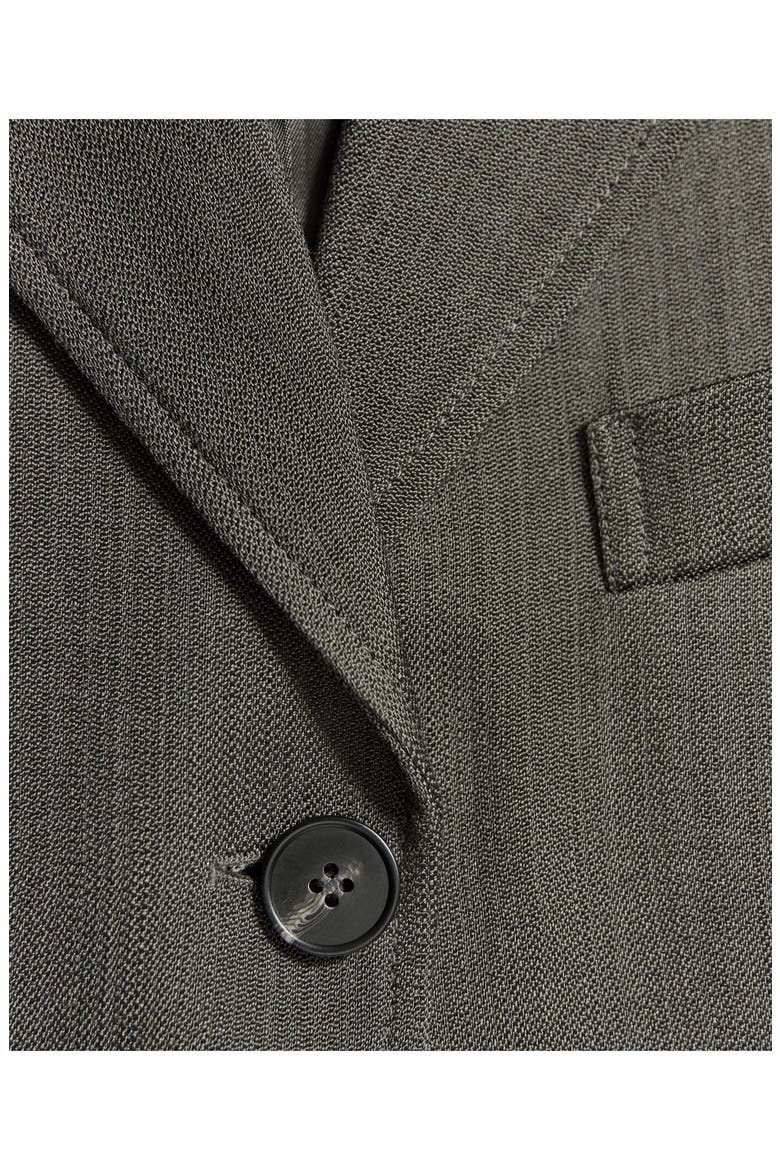 Fitted Waist Suit Jacket, Alternate, color, BLACK