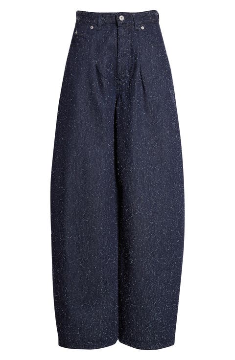 Le de Nimes Ovalo High Waist Barrel Leg Jeans