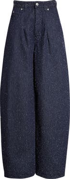 Jacquemus Le de Nimes Ovalo High Waist Barrel Leg Jeans