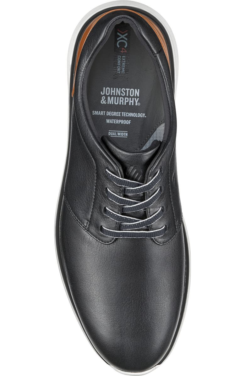 Johnston & Murphy XC4<sup>®</sup> Prentiss Waterproof Plain Toe Derby, Alternate, color, Black Full Grain