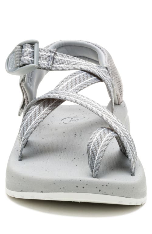Chaco Cushz Toe Loop Sandal In Frond Cement Gray
