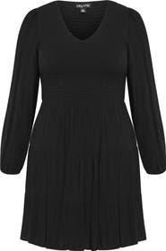 City Chic Iris Arielle Balloon Sleeve Minidress