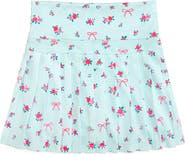 Sweet Wink Sky Blue Floral Athletic Skort