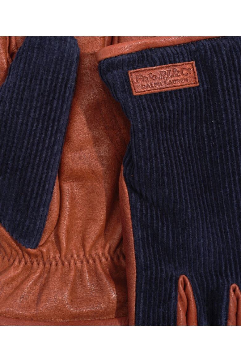 Corduroy Hybrid Glove, Alternate, color, Aviator Navy