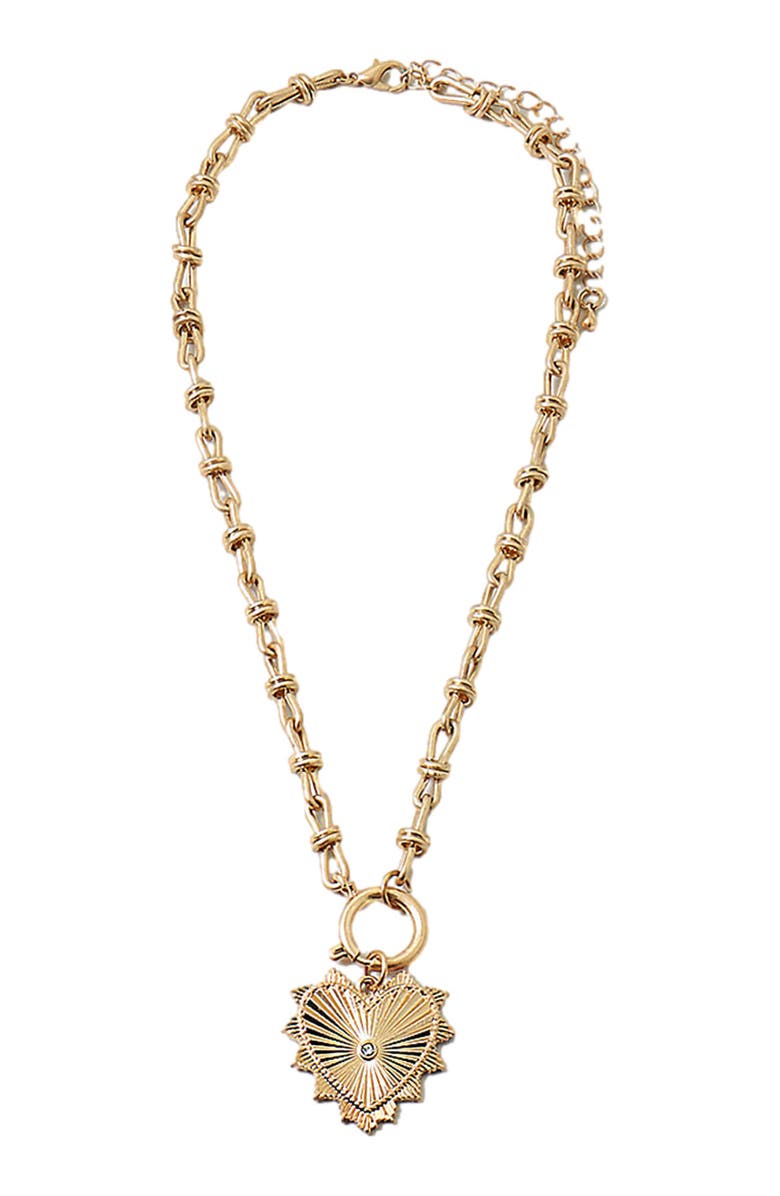 Erin McDermott Jewelry Love and Luck Necklace, Alternate, color, Gold