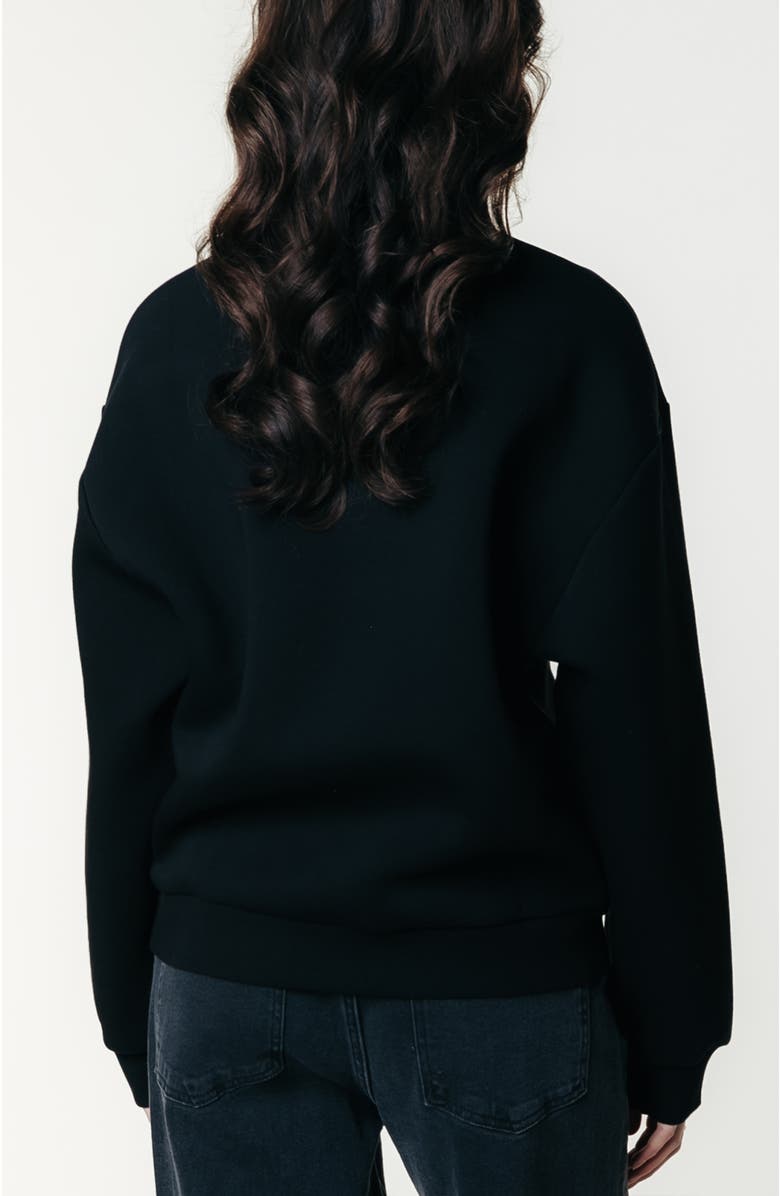 Colourful Rebel CR Varsity Relaxed Sweat, Alternate, color, Black