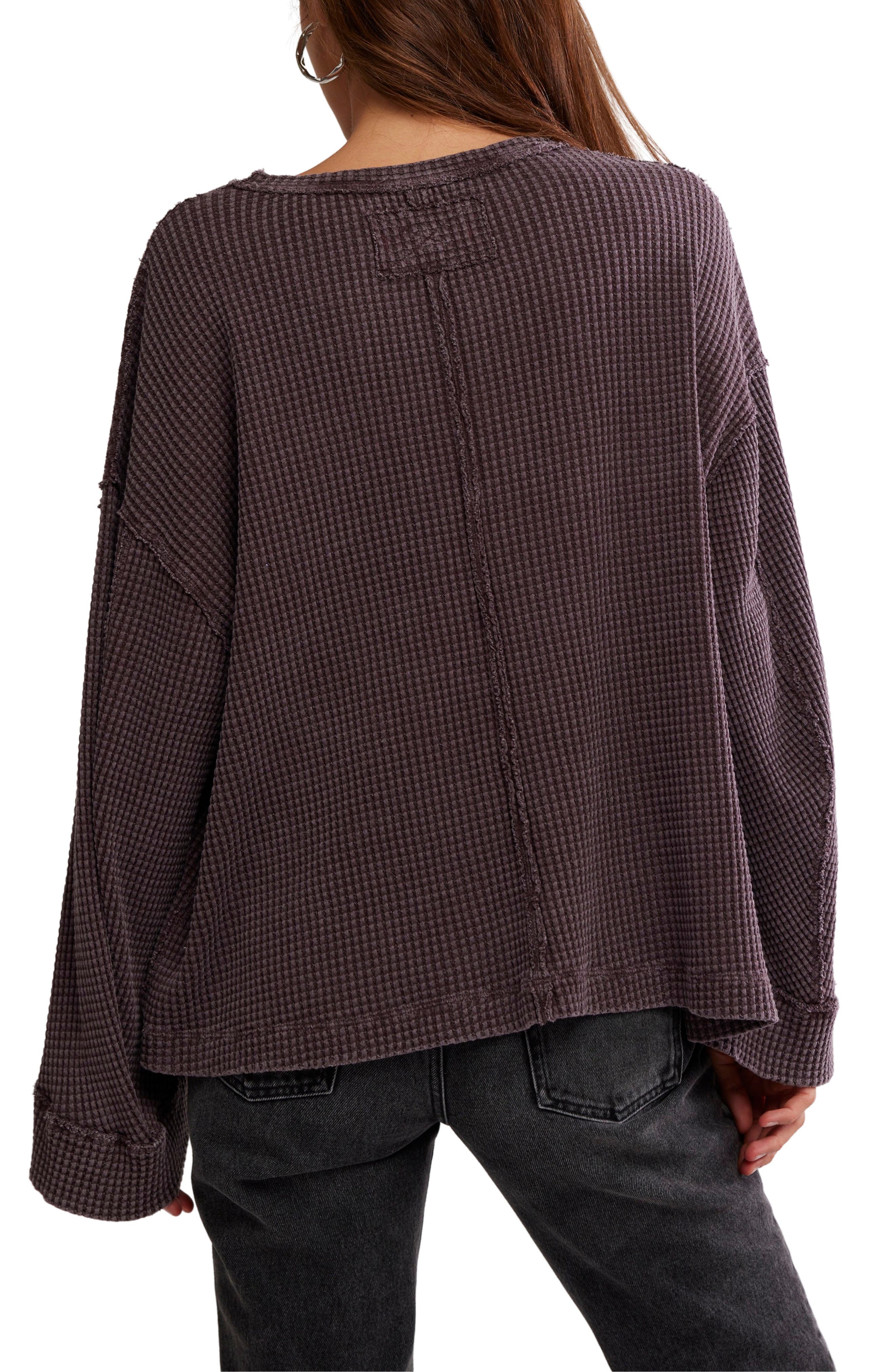 Cotton Thermal Knit Top - image 4