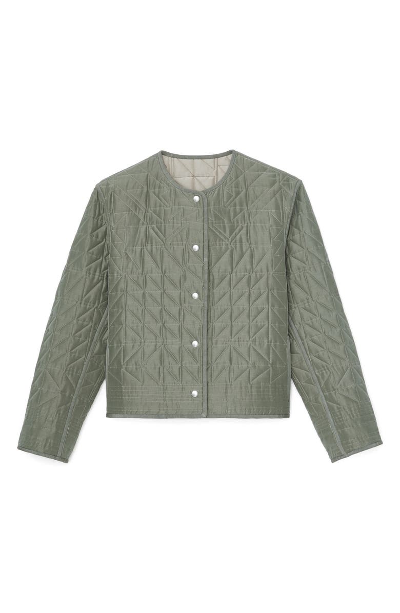 Lafayette 148 New York Nash Reversible Quilted Cotton Blend Jacket, Alternate, color, 