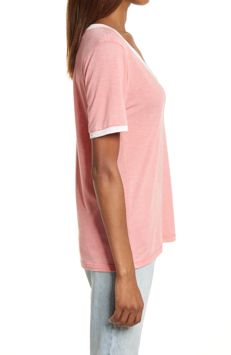 Treasure & Bond Ringer V-Neck T-Shirt, Alternate, color, 