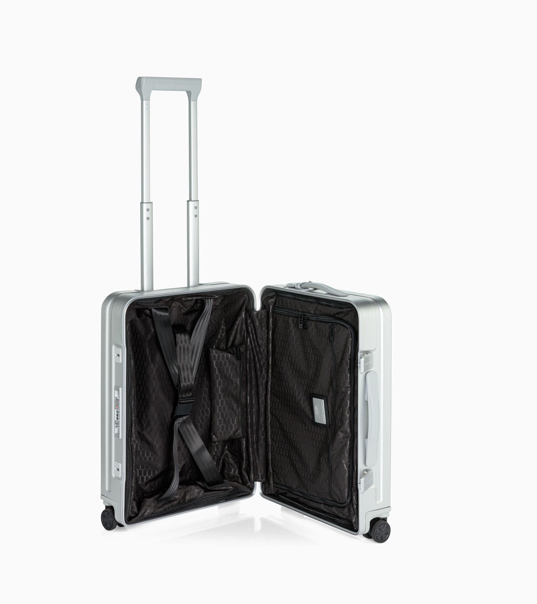 Porsche Design Roadster 21" Carry-on Aluminum Spinner, Alternate, color, Silver