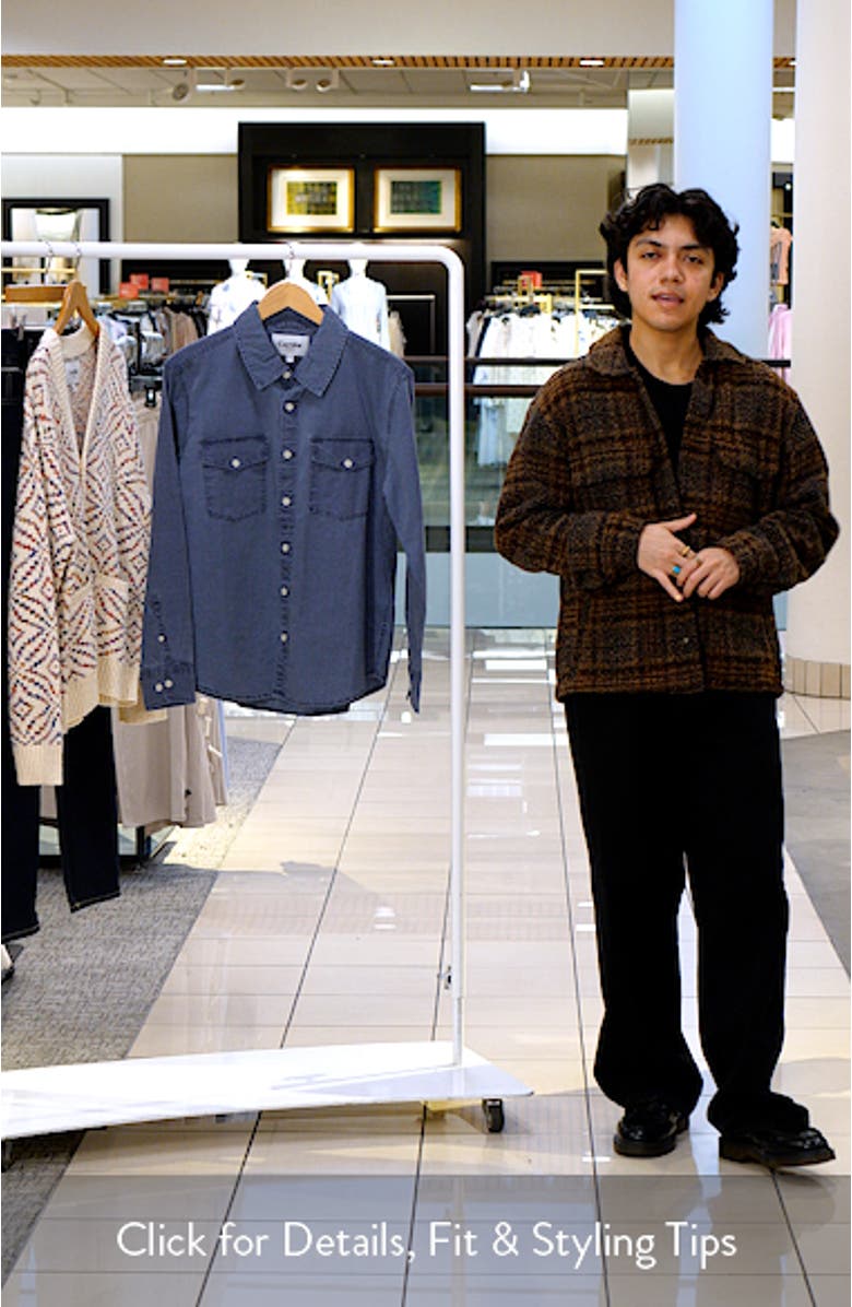 Pigment Dye Canvas Button-Up Shirt, sales video thumbnail