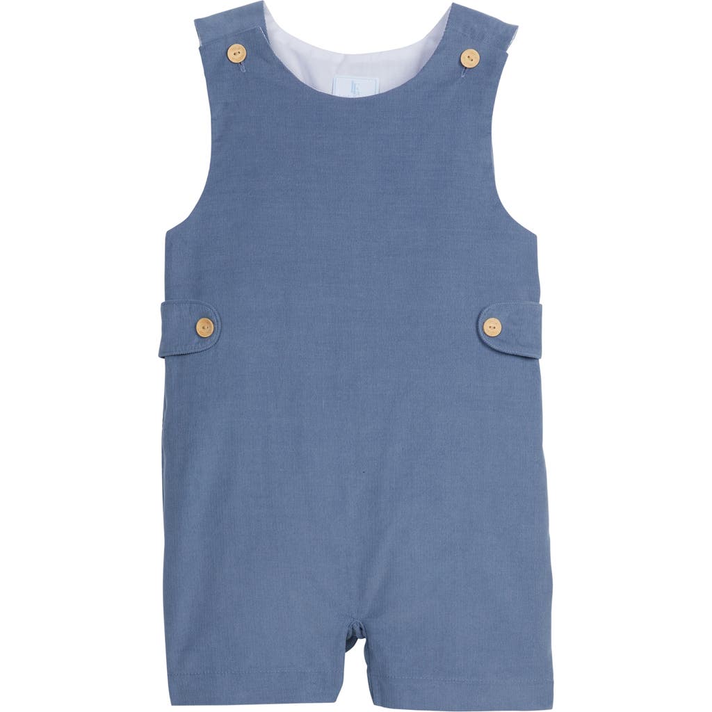 Little English Kids' Corduroy Button Tab John John In Blue