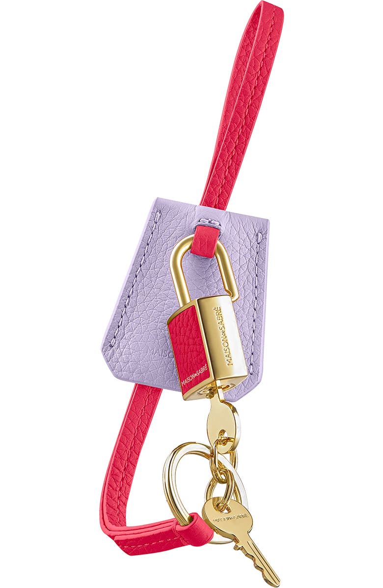 MAISON de SABRÉ The SABRÉMOJI Padlock Charm, Alternate, color, Fuchsia Lavender