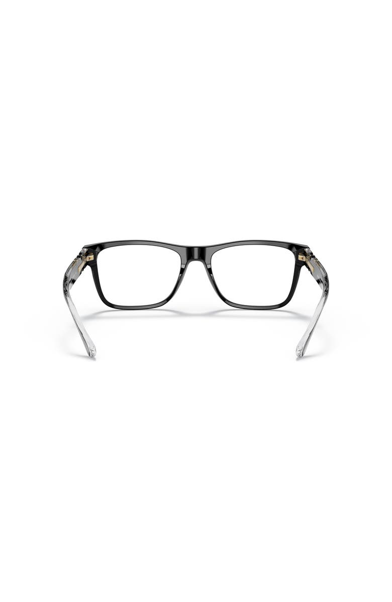Versace 57mm Rectangle optical glasses, Alternate, color, Black