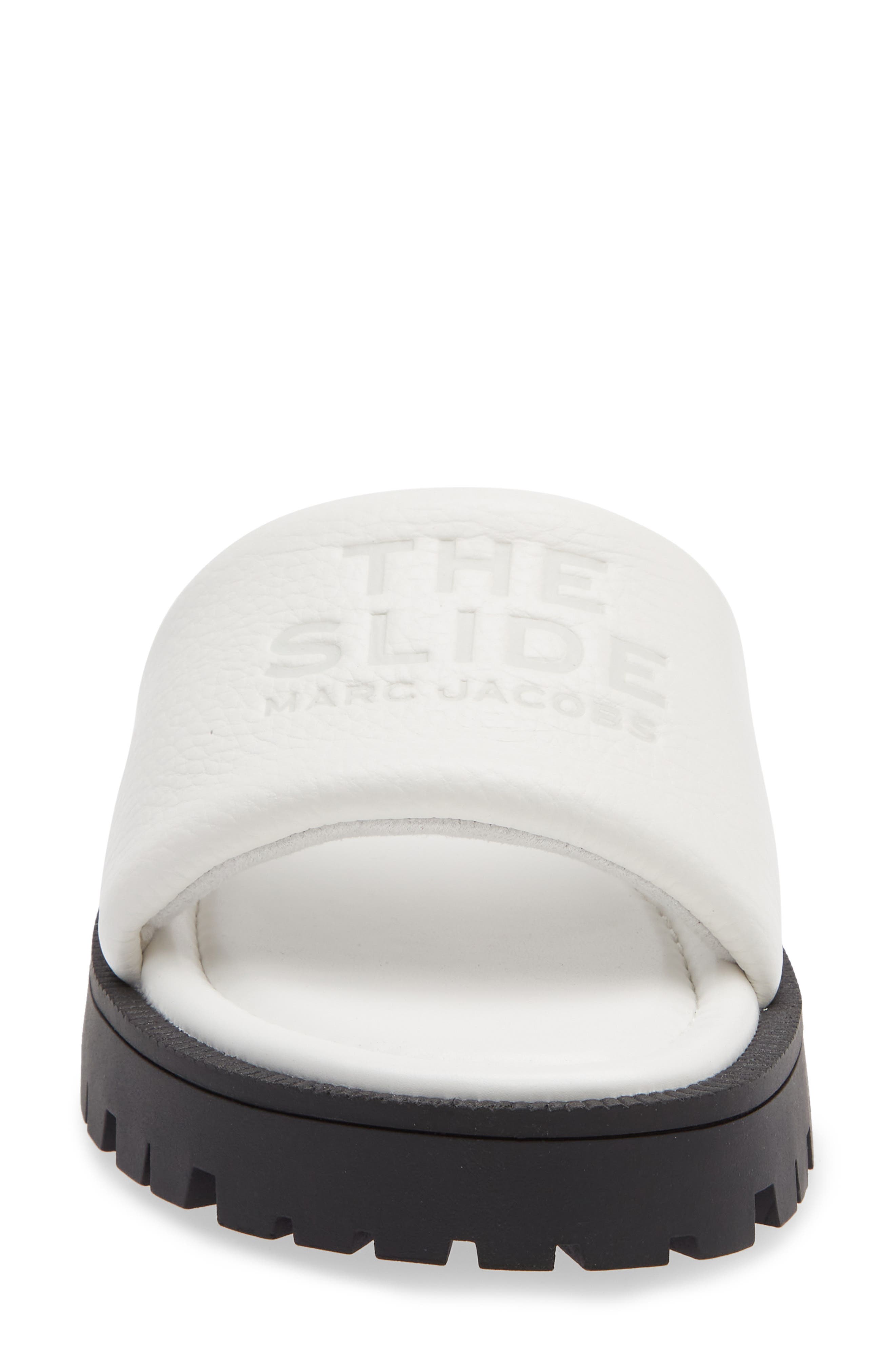 The Lug Slide Sandal, Alternate, color, BRIGHT WHITE