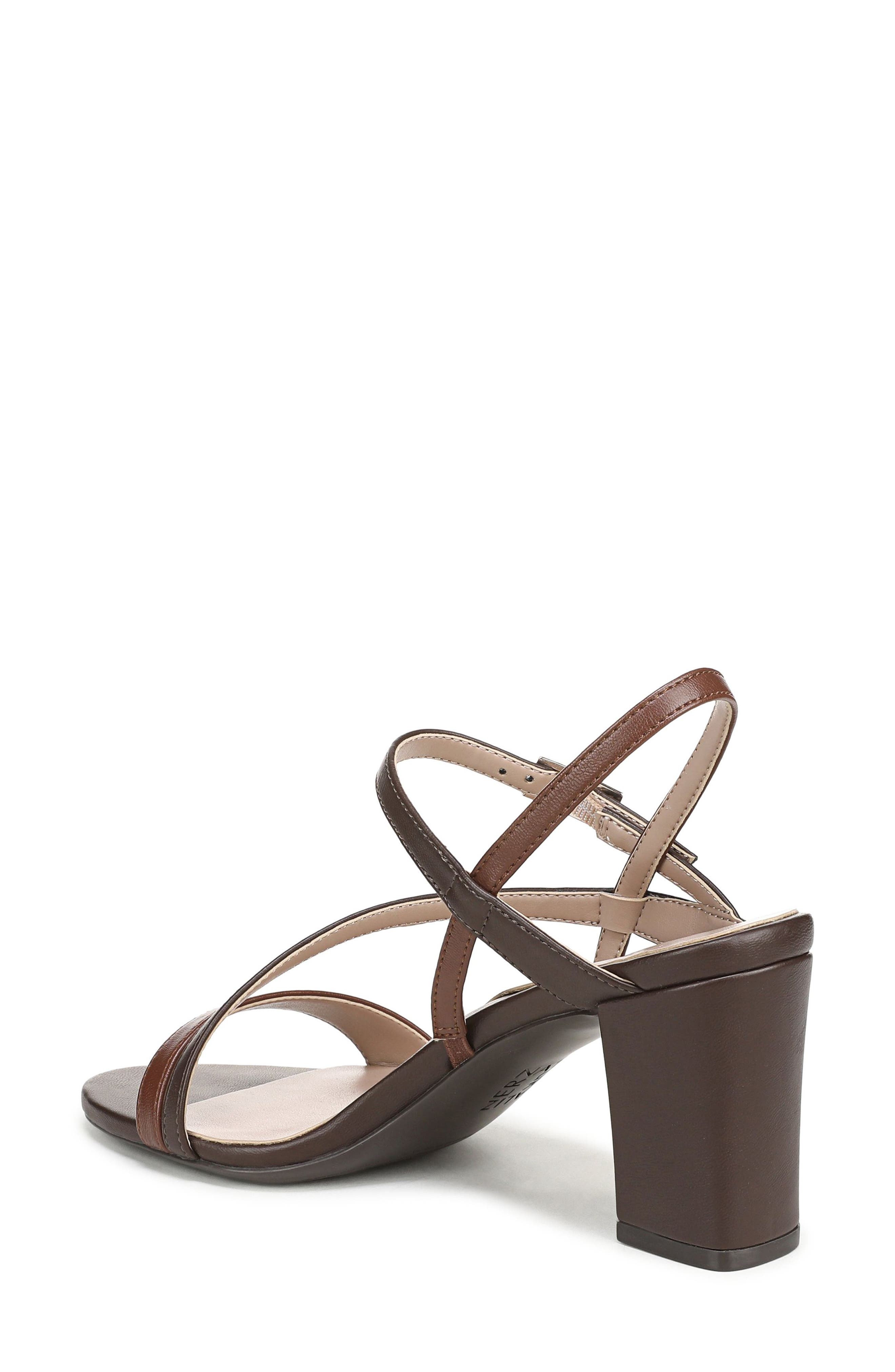Hara Sandal, Alternate, color, DARK BROWN FAUX LEATHER