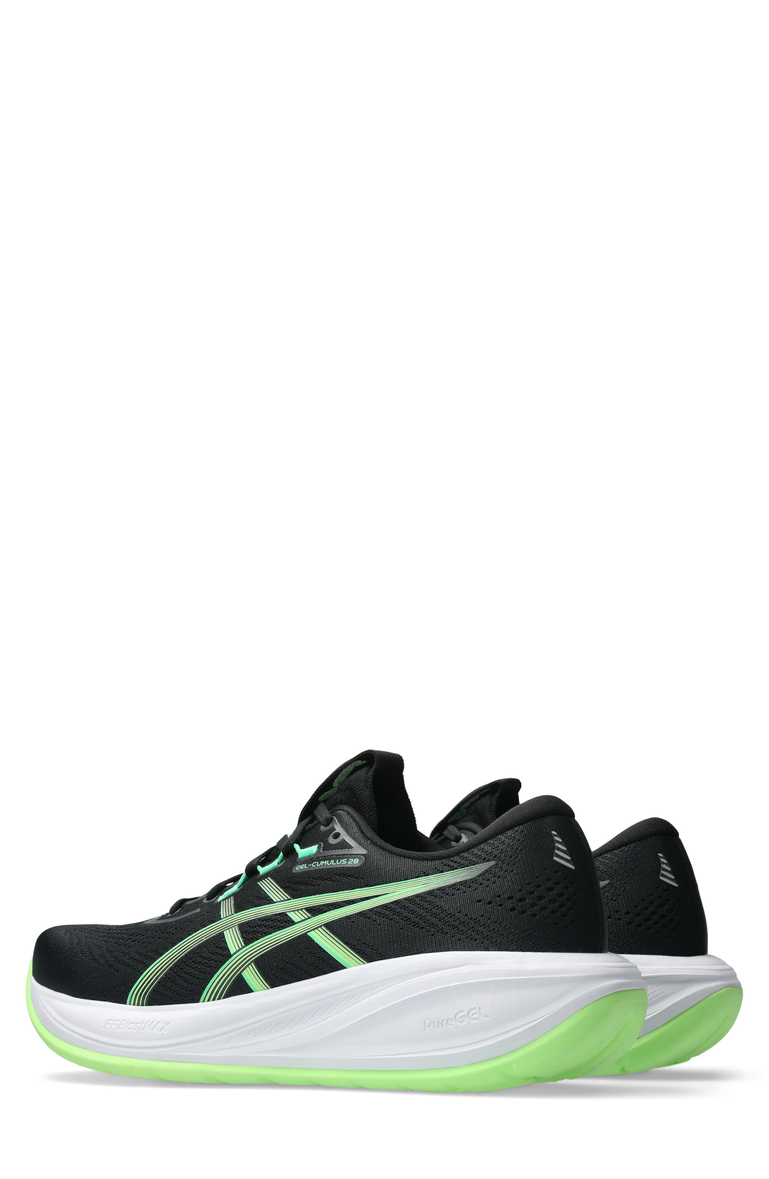 ASICS<sup>®</sup> GEL-CUMULUS<sup>®</sup> 28 Running Shoe, Alternate, color, Black/ Illuminate Green