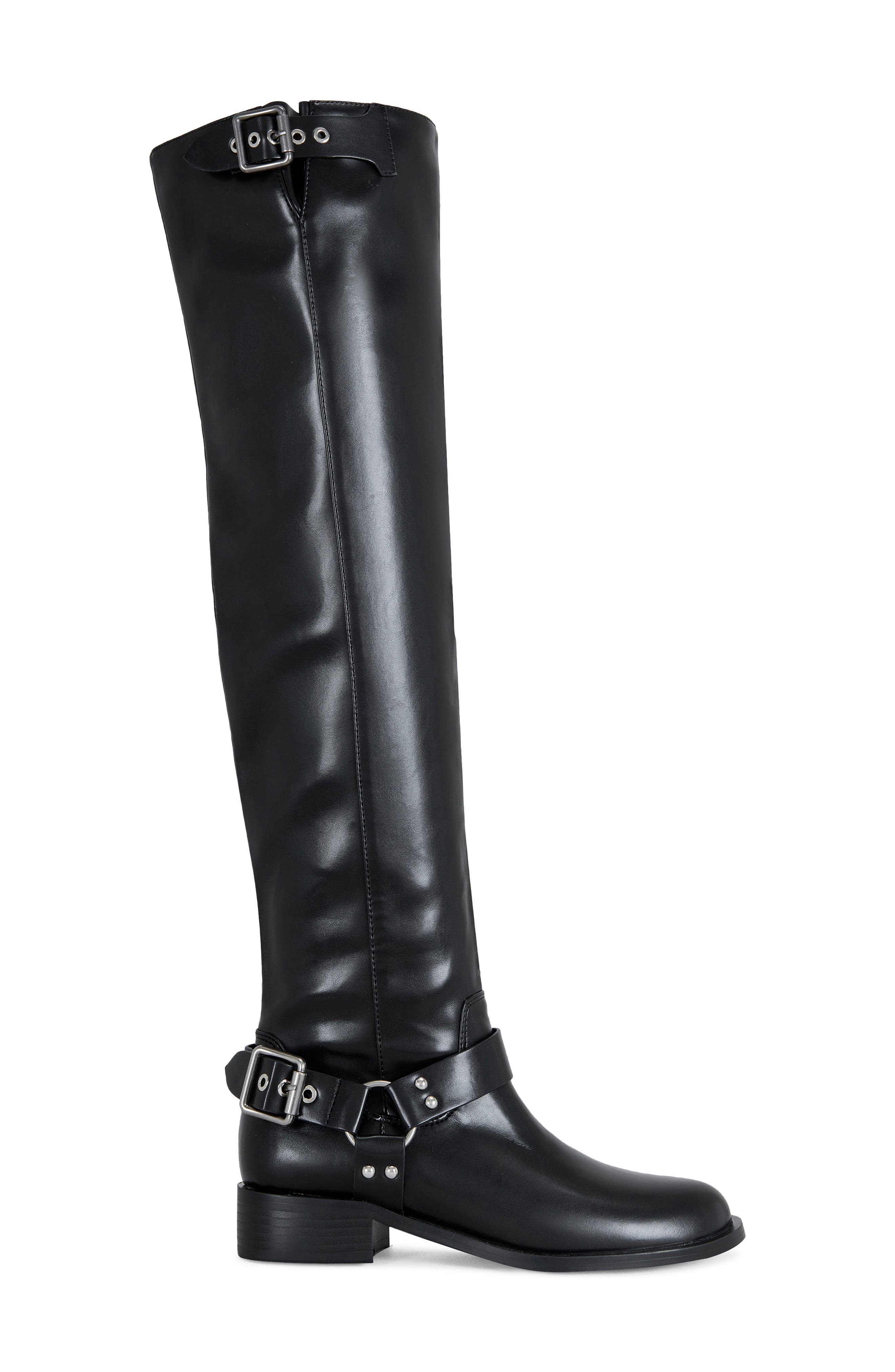 AZALEA WANG Xalima Over the Knee Boot, Alternate, color, Black