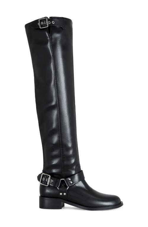 Azalea Wang Xalima Over The Knee Boot In Animal Print