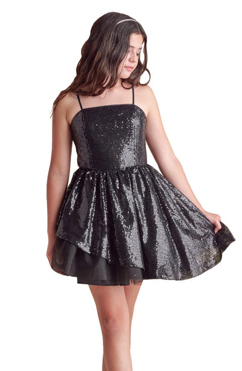 Sequin Peek-a-Boo-Dress