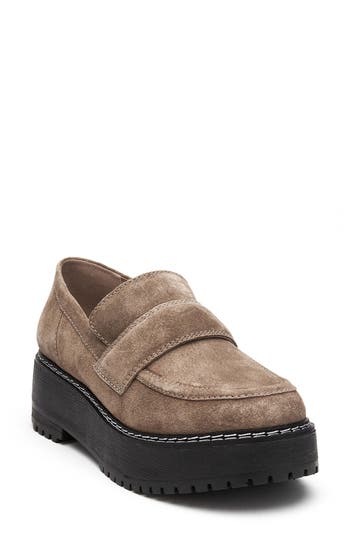 Matisse 'frankie' Asymmetrical Zip Bootie In Taupe