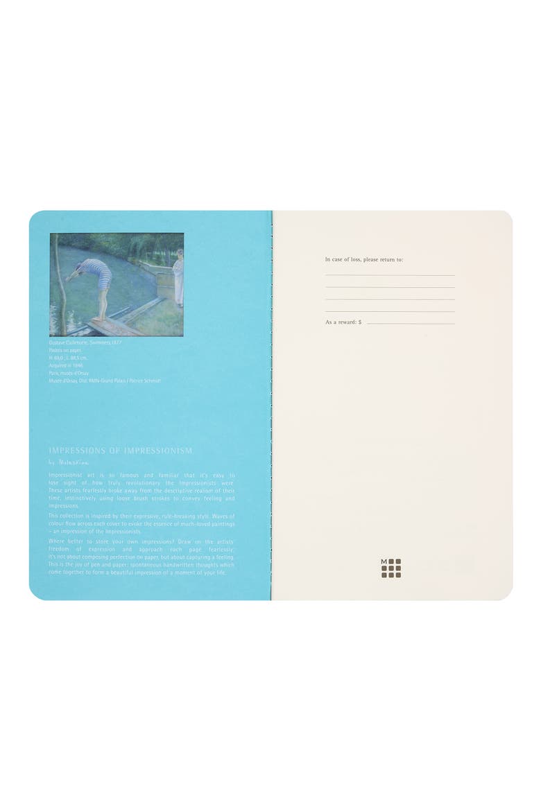 Impressions Set of 2 Large Notebooks, Alternate, color, BLUE MULTI