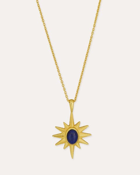 Lapis Star Pendant Necklace