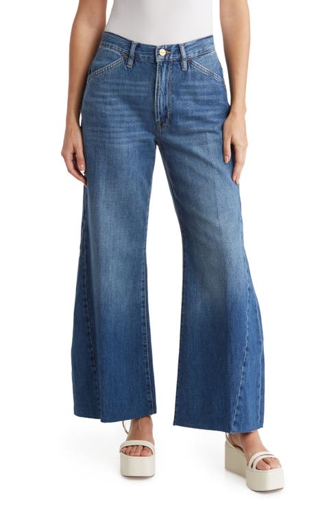 Le Baggy Crop Palazzo Jeans