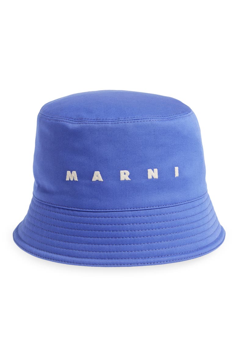 Logo Embroidered Bucket Hat, Main, color, BLUE LILAC