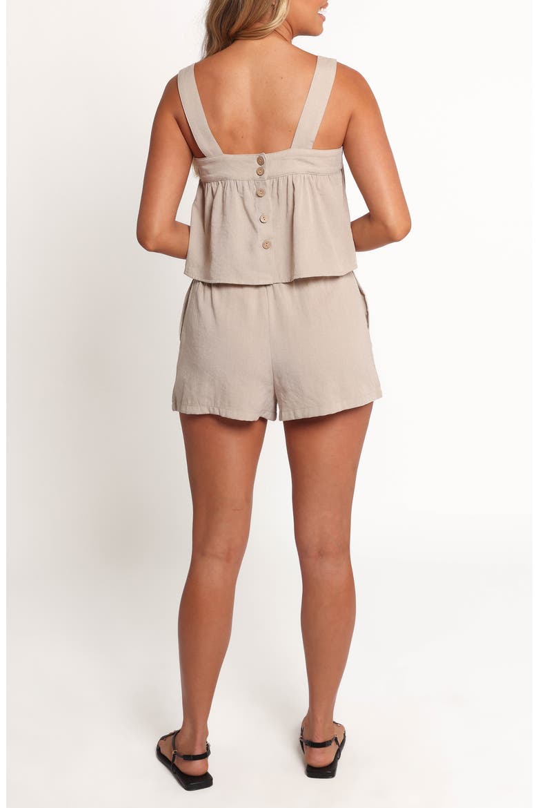 Alandra Crop Tank & Shorts Set, Alternate, color, OATMEAL