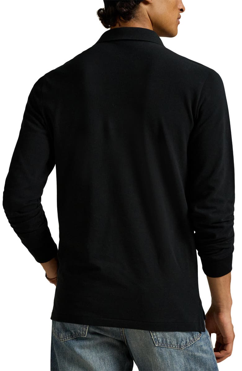 Polo Ralph Lauren Polo Bear Cotton Polo Shirt, Alternate, color, Polo Black Holiday Bear