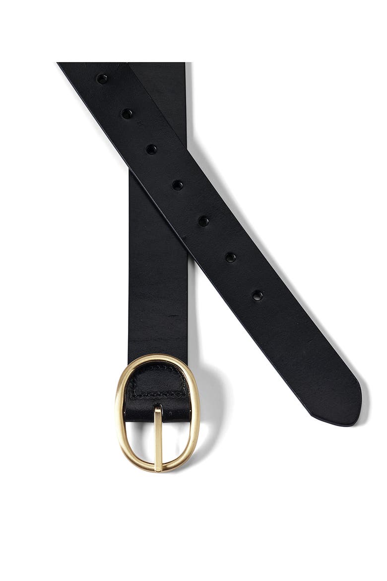 Reversible Denim Belt, Alternate, color, Black/Dark Brown