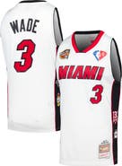 Mitchell & Ness Unisex Mitchell & Ness Dwyane Wade White Miami Heat Hall of Fame Class of 2023 Throwback Swingman Jersey