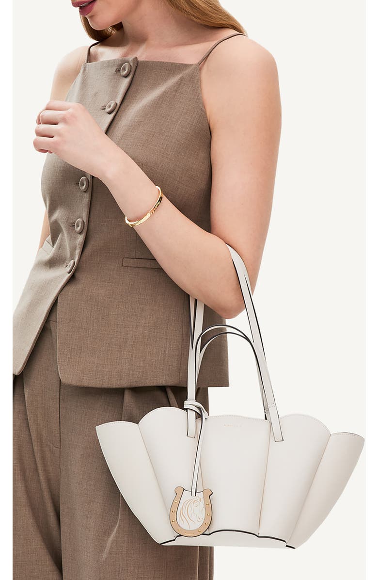 Radley x Kentucky Derby Lily Small Leather Tote, Alternate, color, Chalk